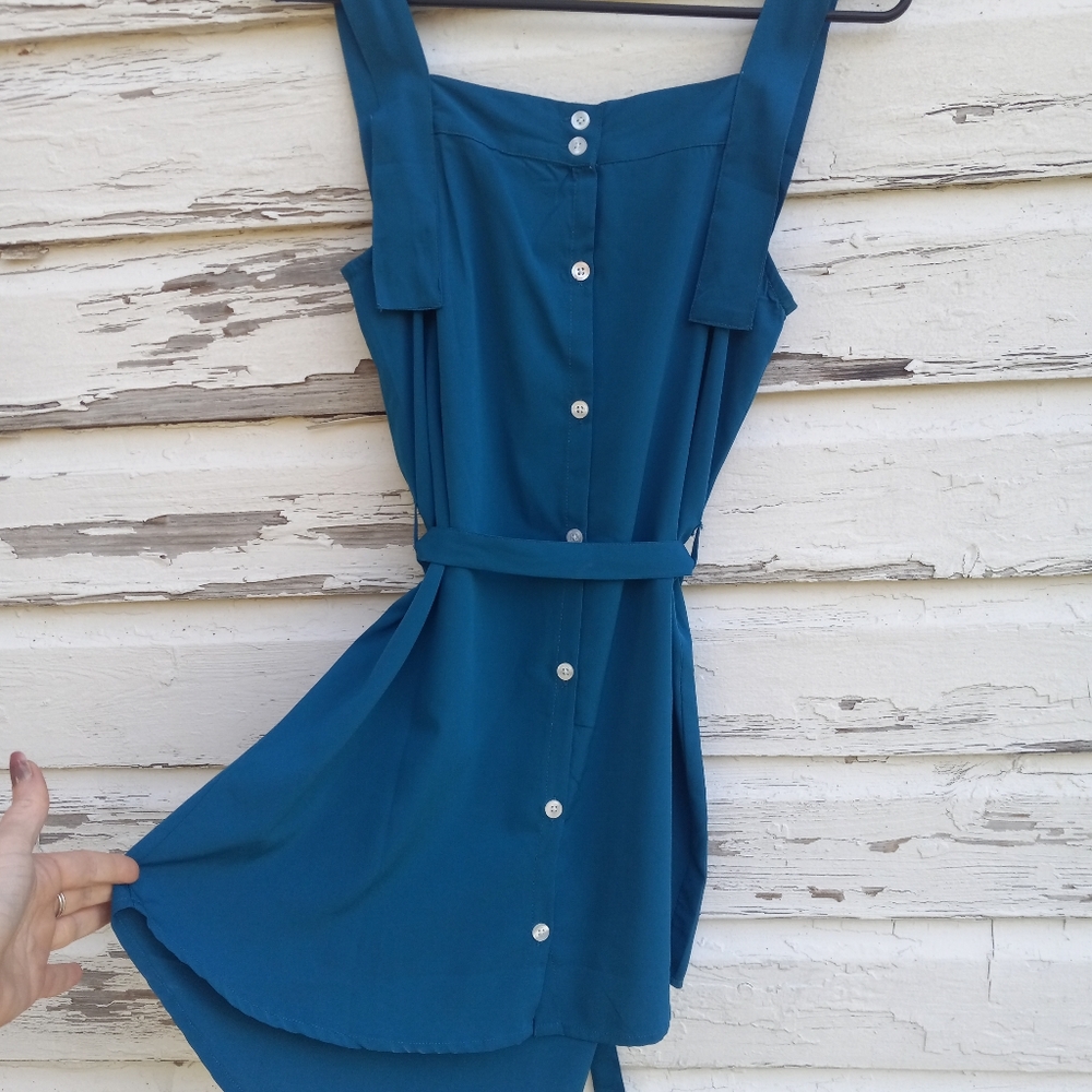 Womens lovestitch dress small blue and white